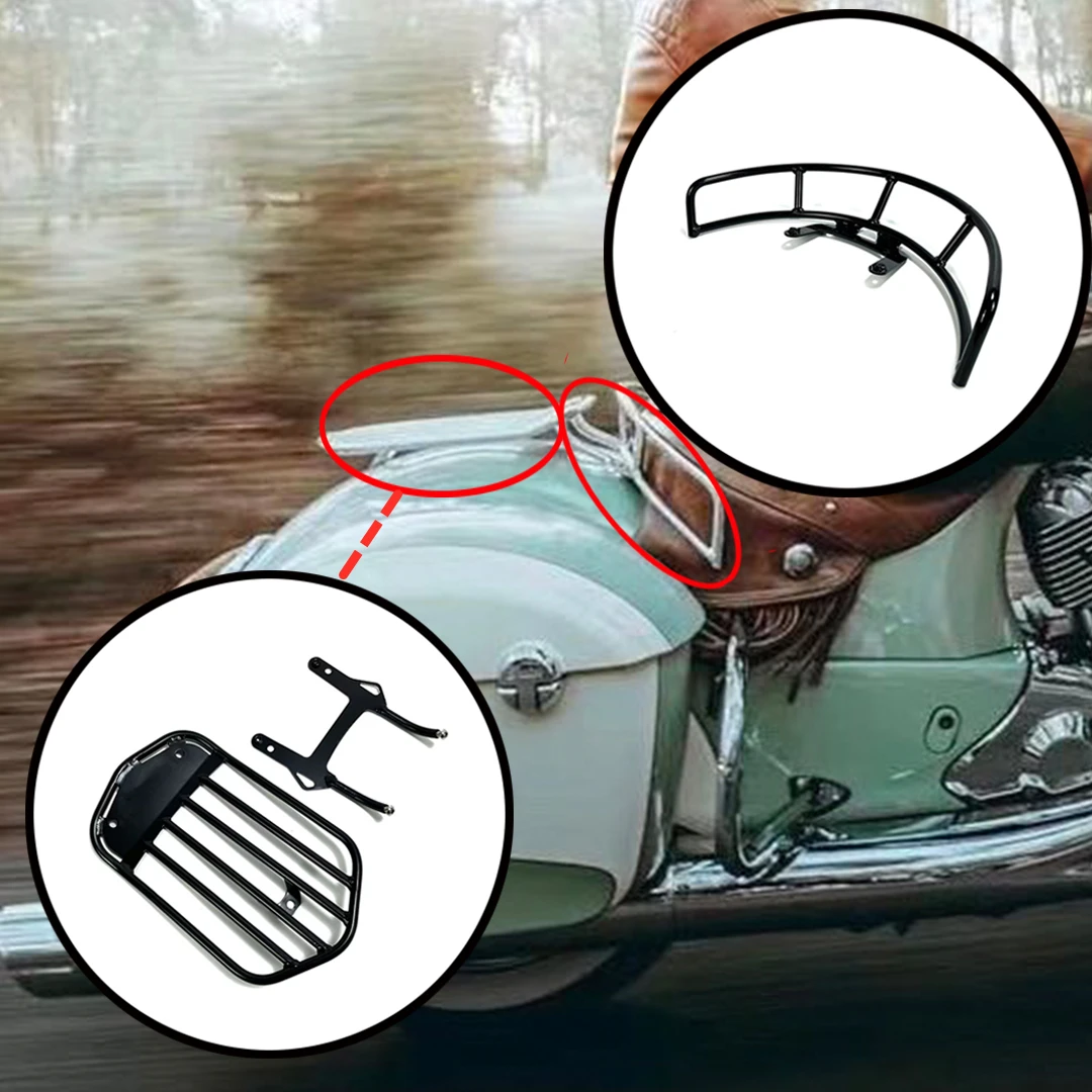 Marco De Guardabarros Trasero De Metal Para Honda Cub C50, C70, C90 - Repuesto Original Sin Marca