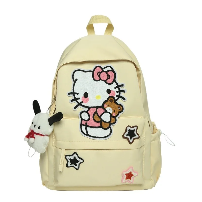 Hello Kitty Cute Cartoon Backpack Women's 2024 New Cute Backpack Female Middle School and HighSchool Students Fashion School Bag