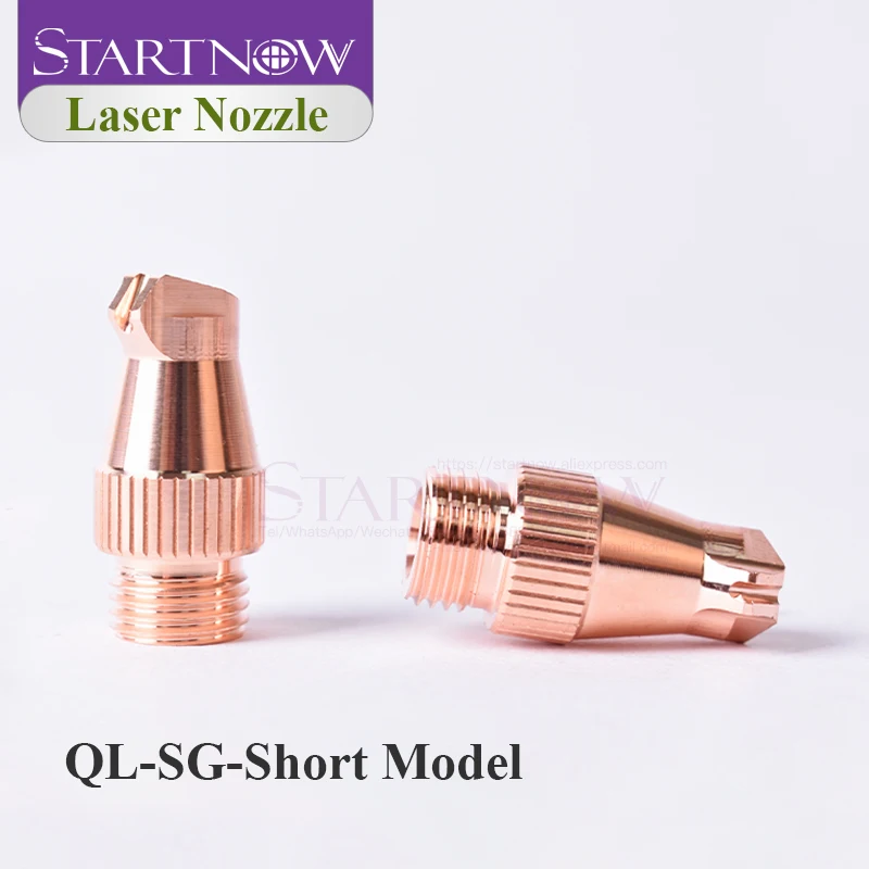 Startnow 5PCS Hand-held Copper Welding Nozzles For QiLin Raytools Handheld Welding Machine Screw thread M10 Laser Cutting Nozzle 5
