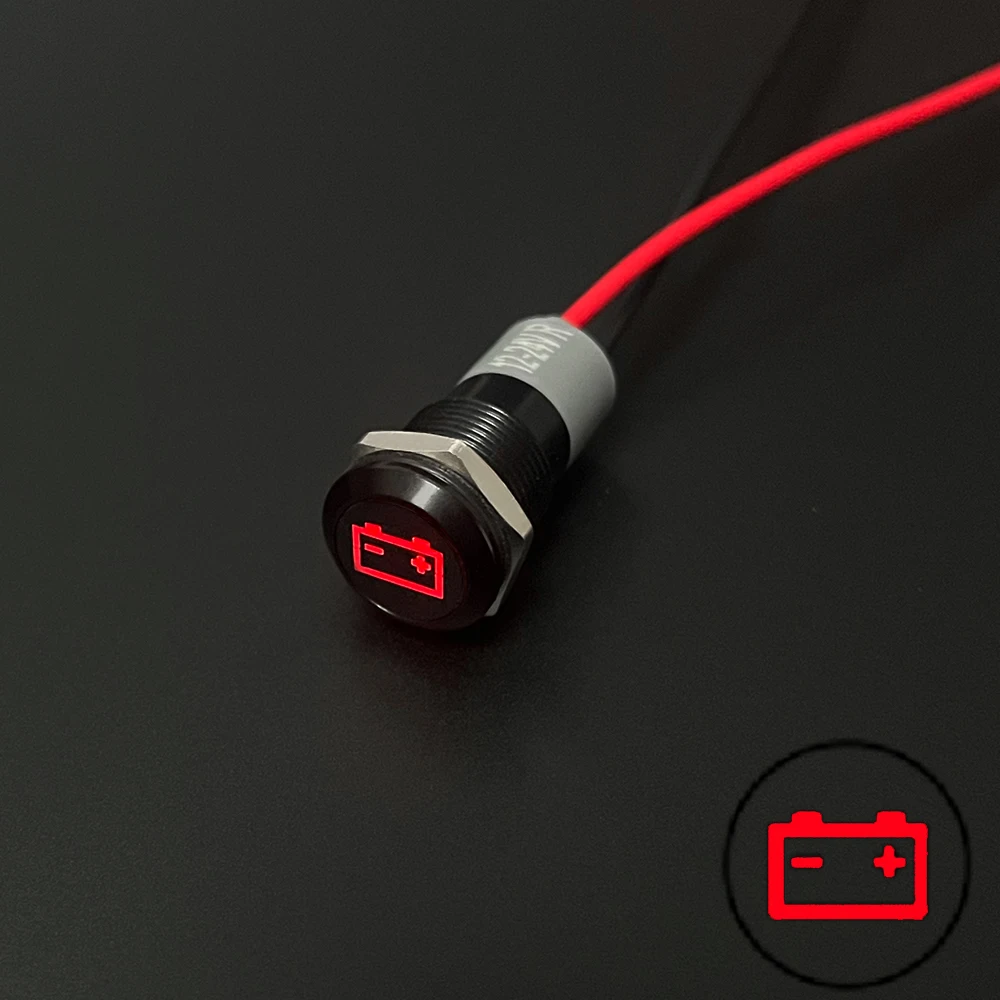 ตัวเลือกสินค้า ตัวบ่งชี้สถานะ LED กันน้ำ 12V/24V สำหรับรถยนต์และรถจักรยานยนต์
