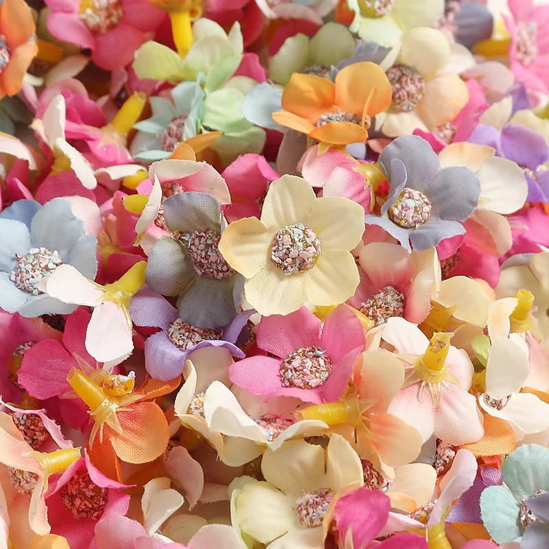 50/2,5 pcs cm Gänseblümchen Kunstblumen für Wohnkultur Hochzeits dekoration Kunstblumen DIY Handwerk Girlande Geschenk box Zubehör – Detail 9