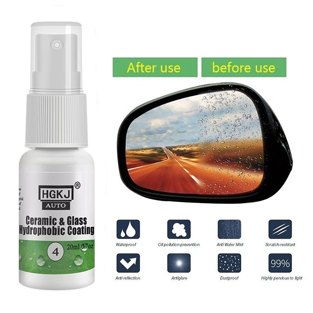 Nano Car Glass Hydrophobic Coating Rainproof Car Window Cleaner Agent Windshield Repair Kit for Accessories Tools