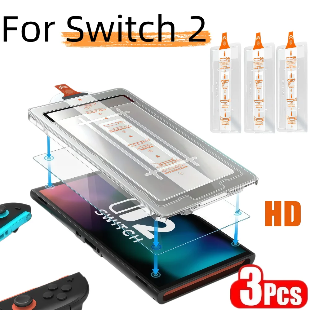 Premium Tempered Glass Screen Protector Kit - 3 Pack, 9H Hardness, Bubble-Free & Anti-Scratch