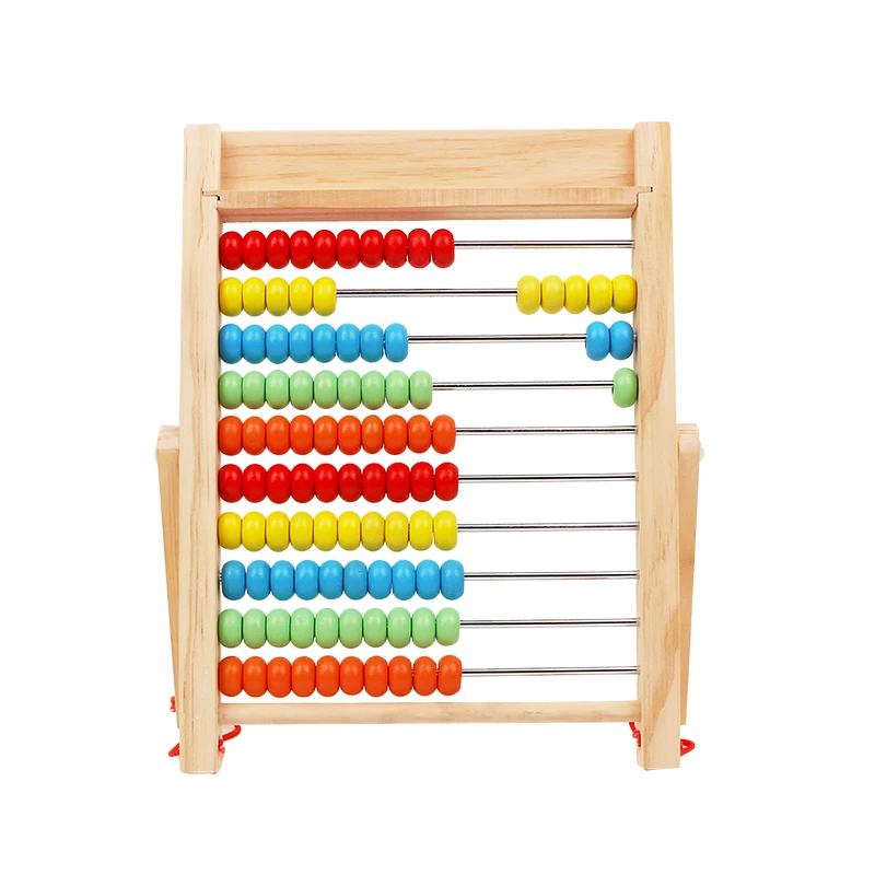 Math Toys Mathematical Calculation Rack Kindergarten First Grade Children's Montessori Abacus Rack Disc Addition And Subtraction Enlighten