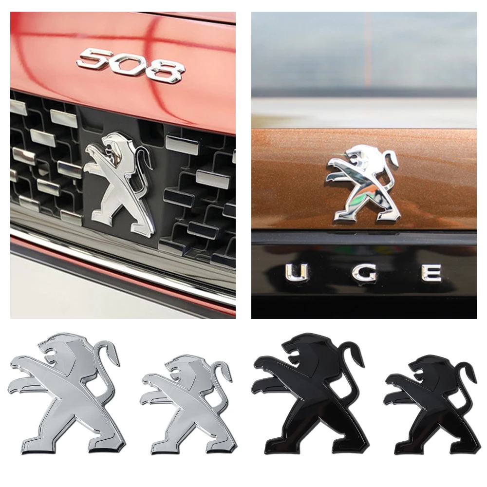 Für Peugeot 408 4008 308 3008 Rifter 5008 508 2008 208 301 RCZ Auto Haube Front Motorhaube Grill Hinten Stamm logo Abzeichen Aufkleber Aufkleber – Detail 1