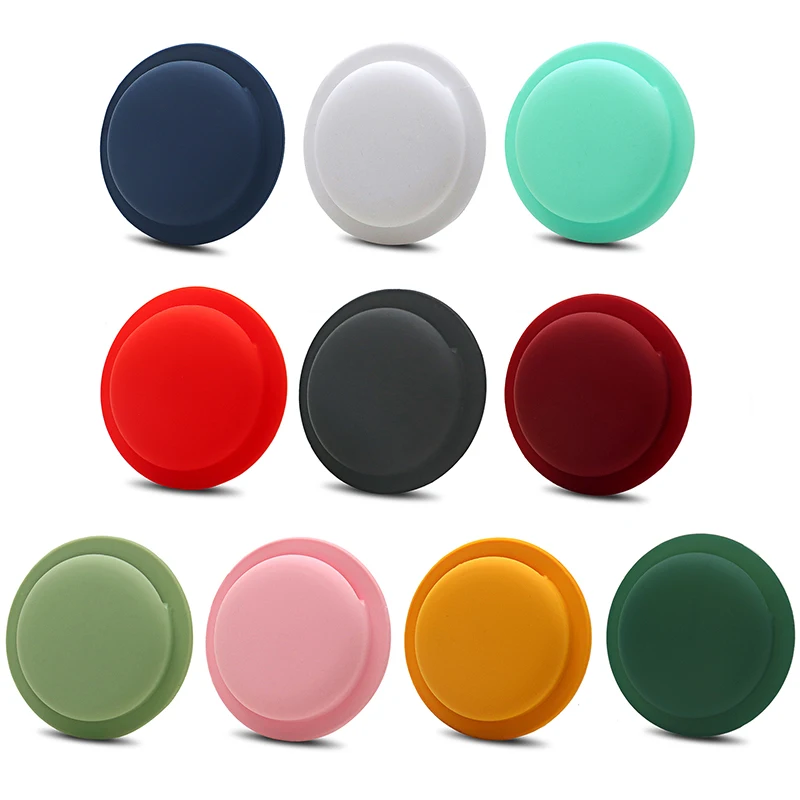 Airtag Protective Case Versatile Anti-lost Stylish Polychrome Back Adhesive Mount Airtag Accessories Tracker Accessory Trendy