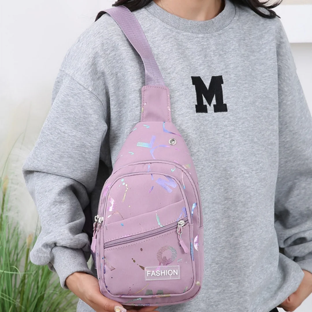 Women's Sling Chest Bag Nylon Women Fanny Pack High Quality Shoulder Bag Casual Women's Crossbody Bag Fashion Travel Female Bag 4