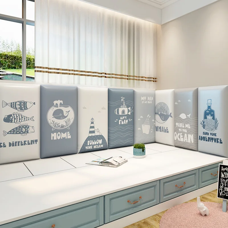 

Противоударная стена, мягкая сумка, спинка, фон для спальни, простой изголовье, самоклеящаяся мягкая сумка