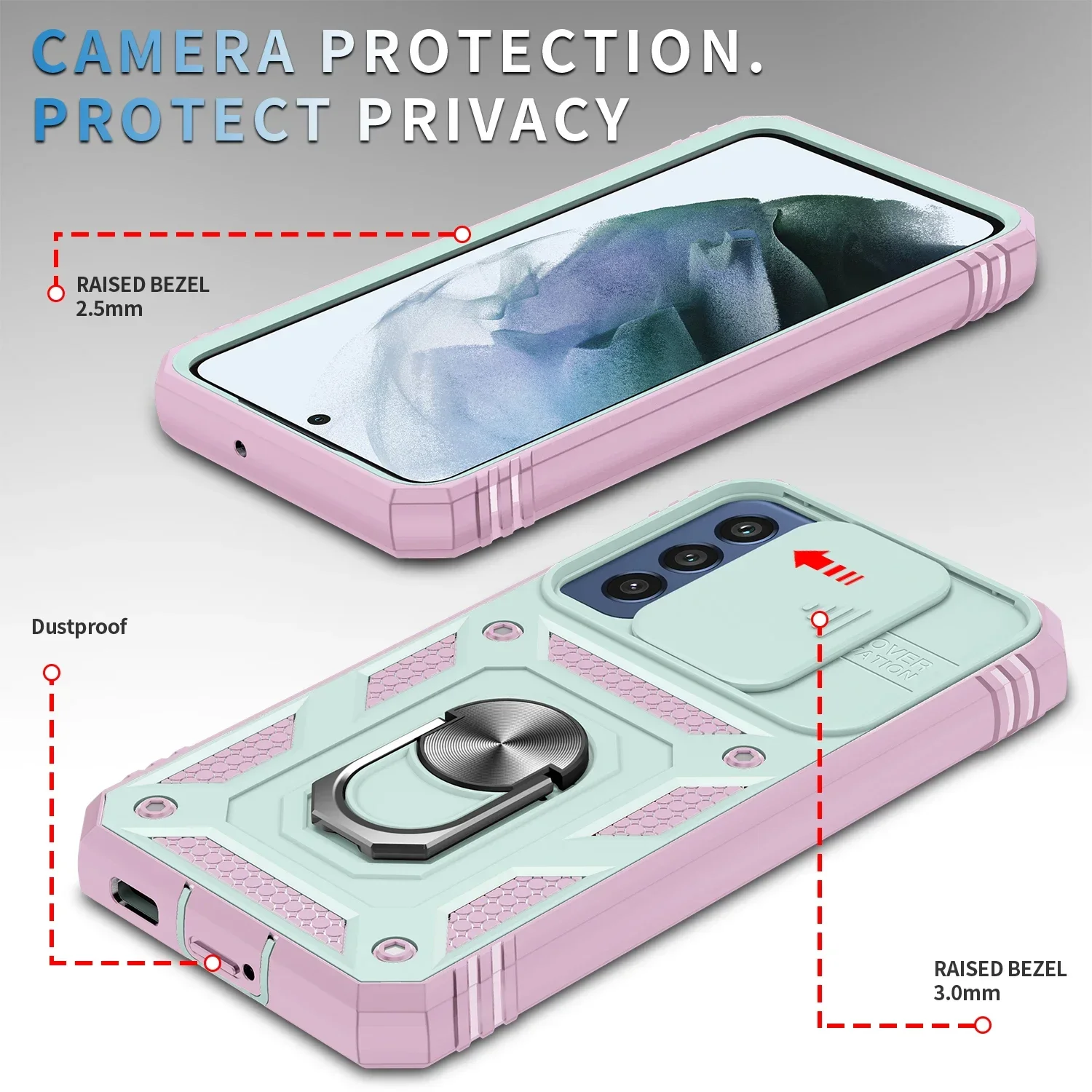 Strong Protection Case for Samsung Galaxy S22 S23 S24 Ultra S21 FE S20 S22 Plus A54 A14 A34 A15 A52S A52 A53 A33 A13 A04S
