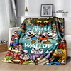 Cuphead cartoon printed Blanket Fashion bed linings white Flannel Warm Blanket Soft Comfortable Blanket Birthday Gift 4