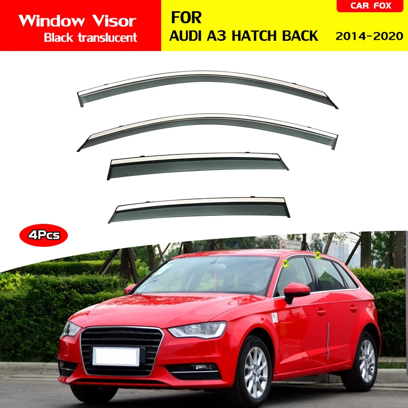 For Audi A3 2013 2020 Accessories Windscreens Deflectors Windows Rain