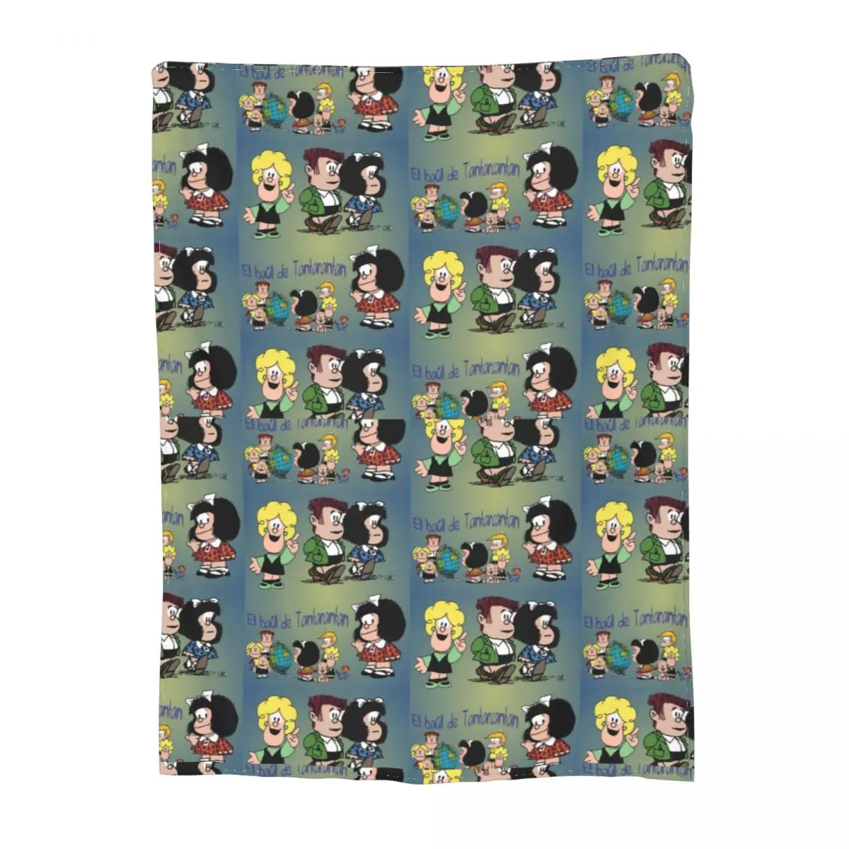 

Cozy Mafalda Cartoon Pattern Blanket Stuff Bed Decorative Quino Comics Throw Blanket Super Soft Flannel for Travel