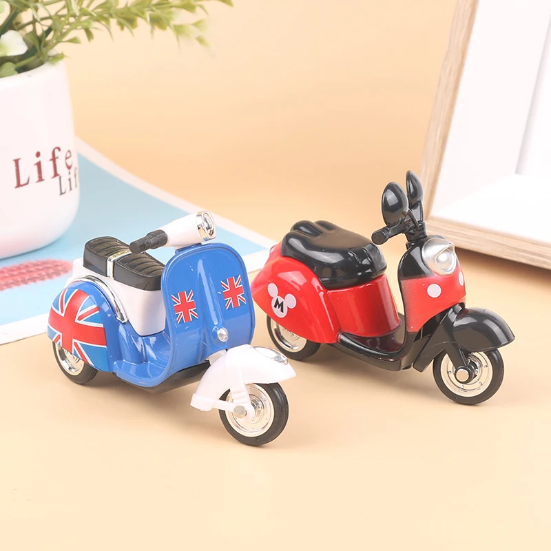 

1Pc Kids Cartoon Mini Motorcycle Toy Inertia Car Motorcycle Model Boy Girl Early Learning Educational Toys For Children Baby