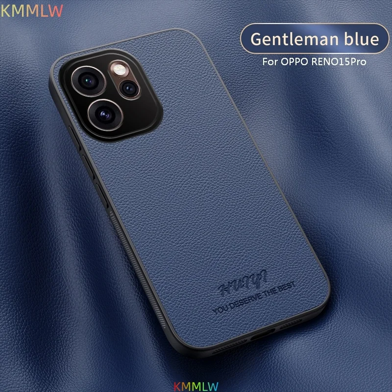 Lychee Pattern Leather Business Retro Case - Skin-Friendly Magnetic Charging Matte Shockproof Bumper Cover
