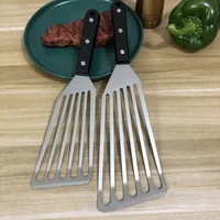 Spatule à poisson et retourneur de Steak en acier inoxydable, spatule à frire domestique avec trous de Drainage, ustensile de cuisine 4