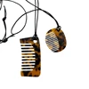 Fashionable Comb Pendant Necklace for Styling Fringe Portable Sturdy Acrylic Jewelry Accessory for Women Ladies Daily Use 1