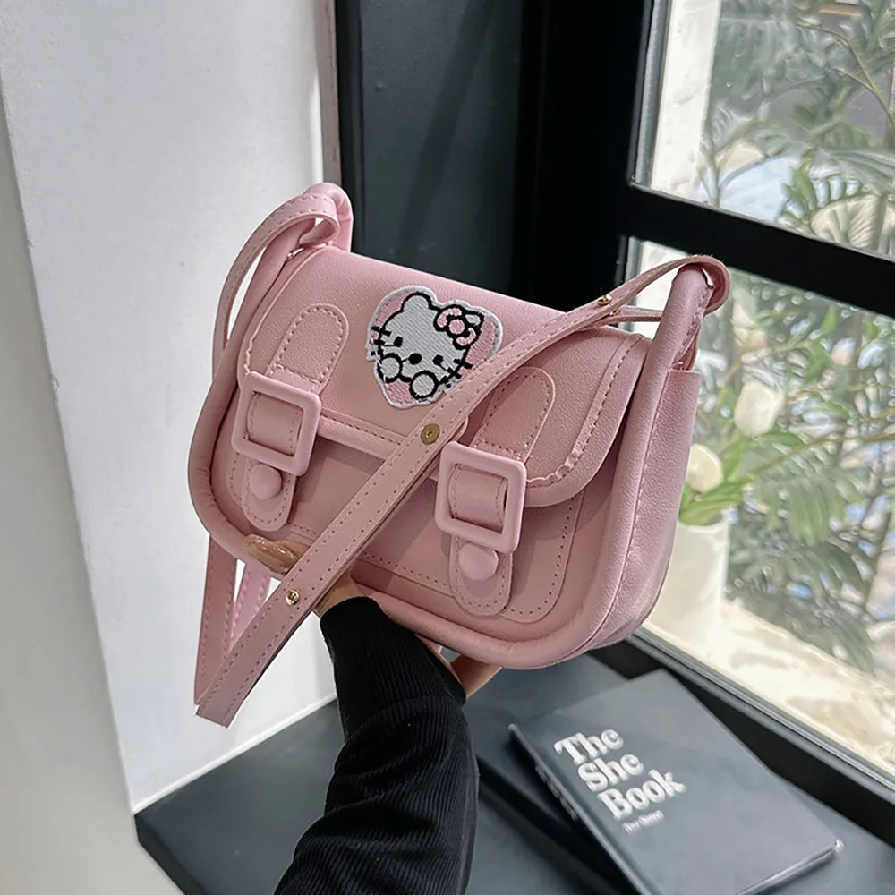 Hello kitty Cinnamorol Messenger Bag Sanrio Crossbody Bags Bagpacks Simple Satchel Casual All-Match Backpack Tote Handbag Female