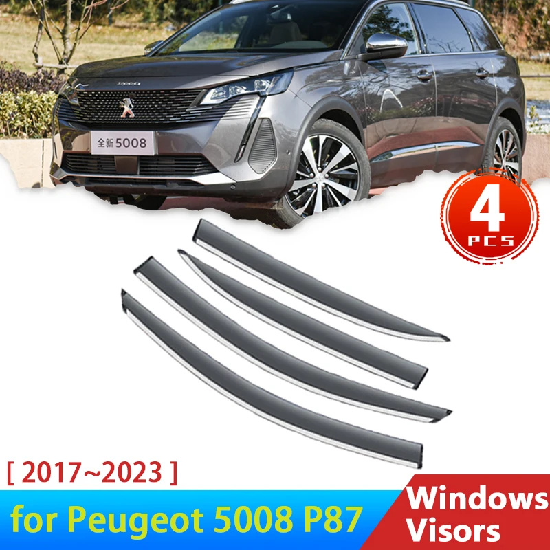 4x Deflectors for Peugeot 5008 Allure P87 2017 2023 2019 Accessories 4x Deflectors for Peugeot 5008 Allure P87 2017 2023 2019 Accessories