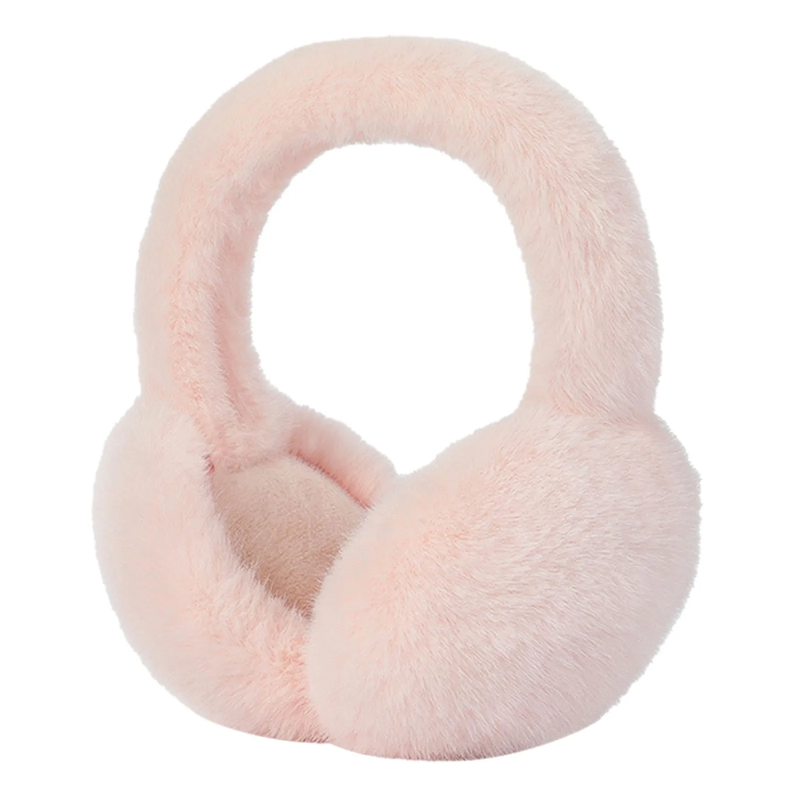 Warm earmuffs Fur earmuffs Soft Plush Foldable Ear Warmer Winter Warm Earmuffs Fashion Ear Cover Outdoor Cold Protection Solid Color