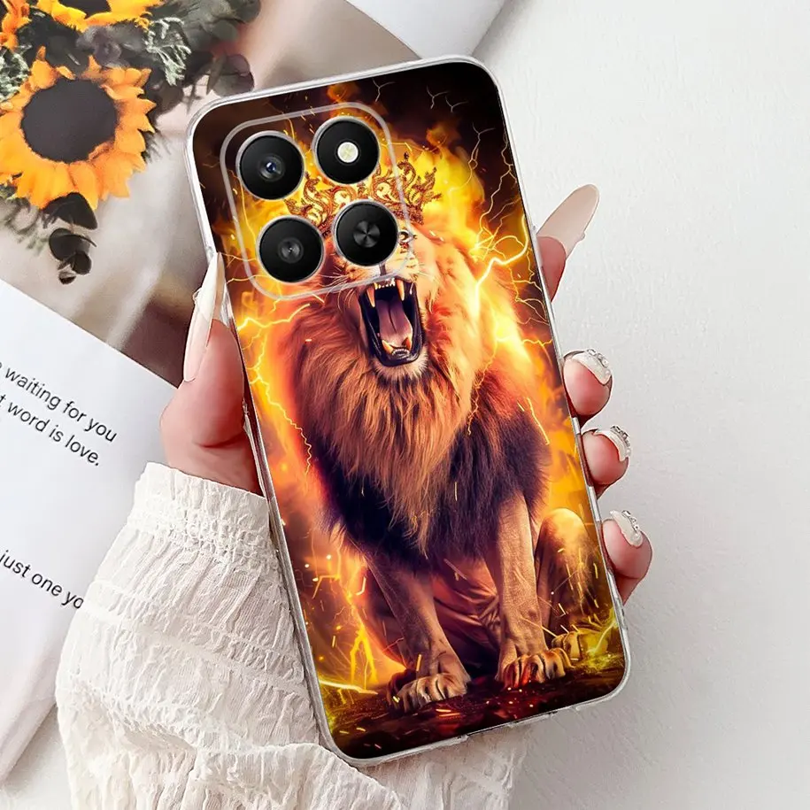 Luxury Cartoon Tiger & Dragon Soft Silicone Phone Case - Stylish Protective Back Cover