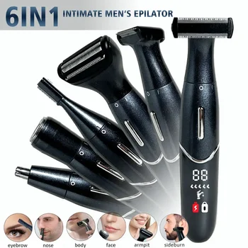 Aree intime Taglio di capelli Rasoio di precisione Uomo Linea bikini Palline di rasoio sensibili Uova Capelli pubici Trimmer da barba Viso Barba Clipper 1