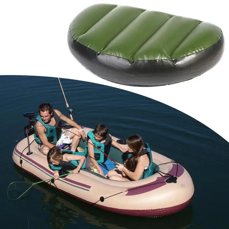 【support】 PVC Inflatable Seat Air Cushion Mat Waterproof Inflatable Fishing Boat Cushion Outdoor Portable Blow Up Seat Pad
