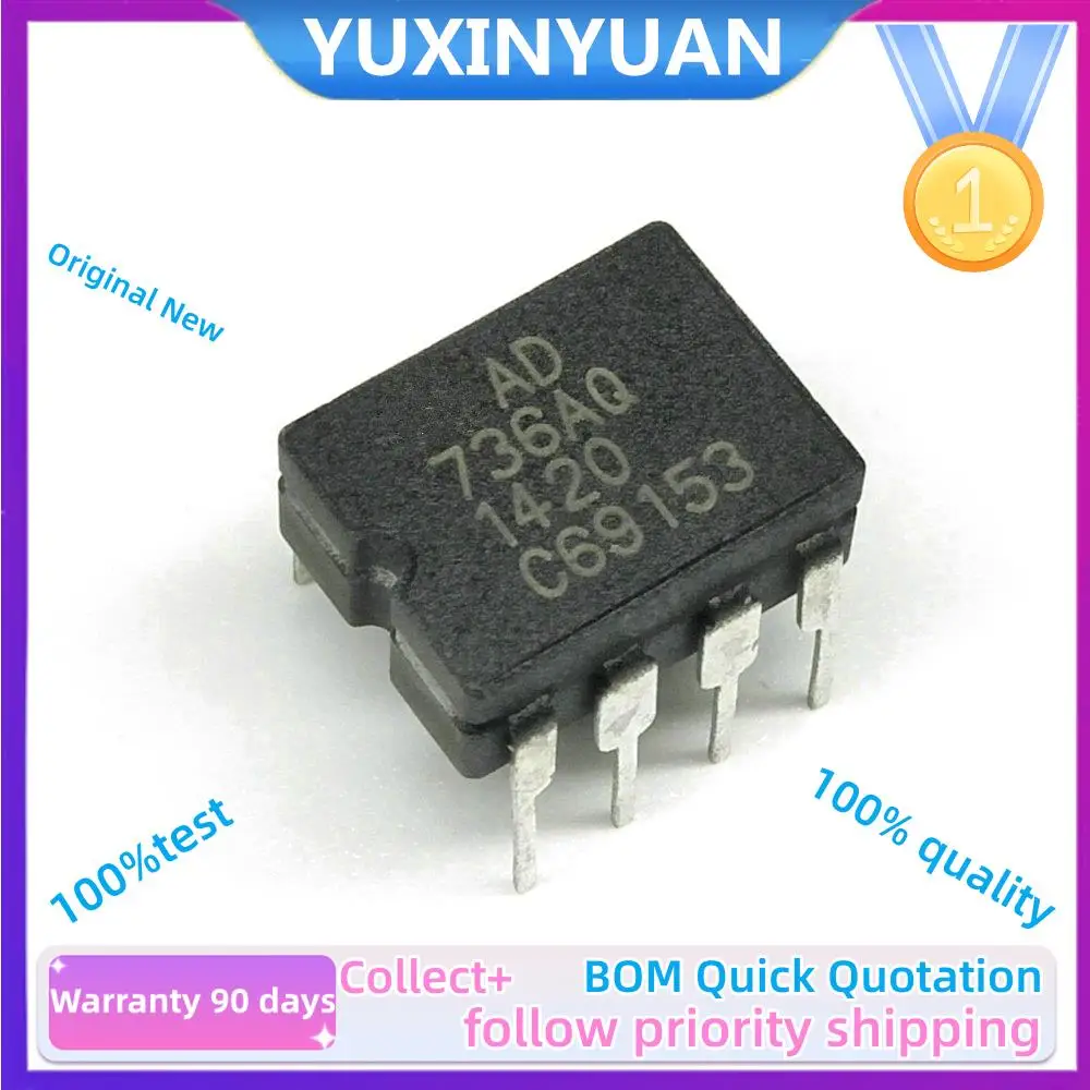 

10PCS AD736JNZ AD736JN AD736AQ CDIP8converter AD736 DIP8 4 channel multiplexer Low Cost, Low Power, True RMS-to-DC Converter