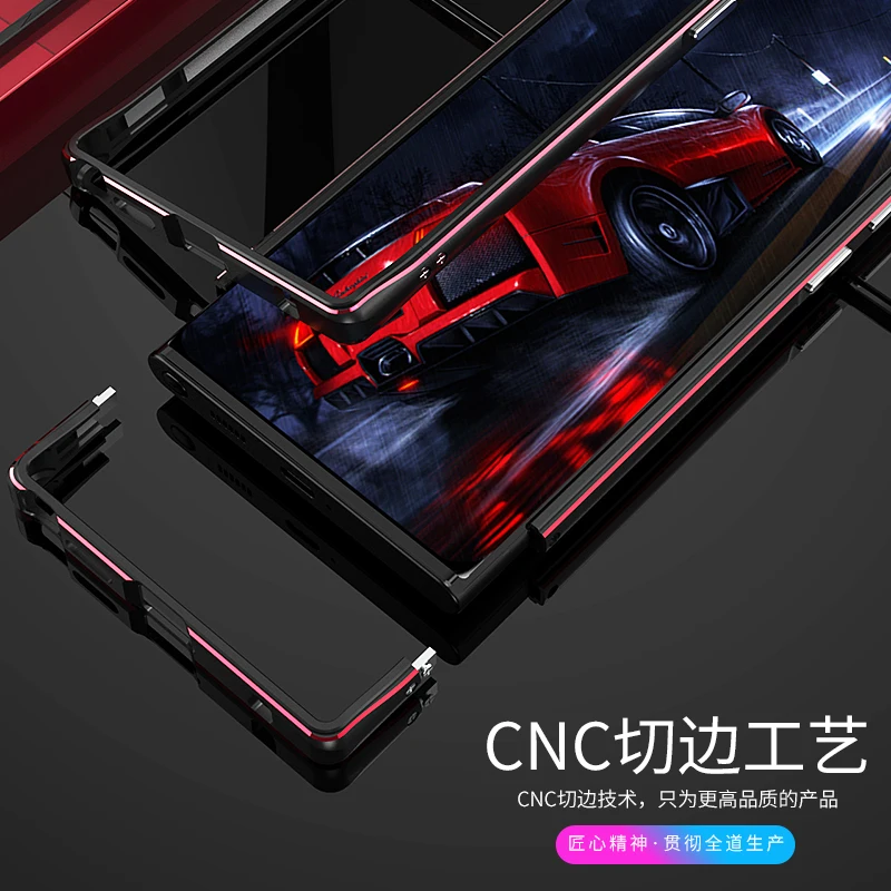 Luxury Bumper Case For Samsung Galaxy S22 Ultra Aluminum Metal Frame for Galaxy S22 Ultra 5G Camera  lens protective film Case