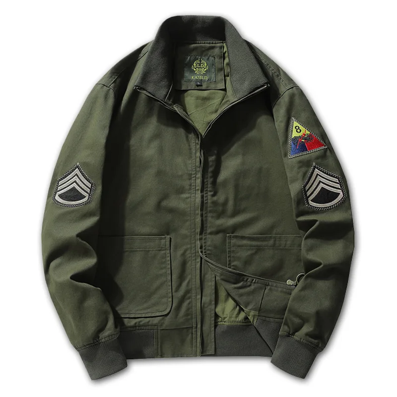 Men's Spring Fury Tanker Jacket Tactical Flight Bomber Combat