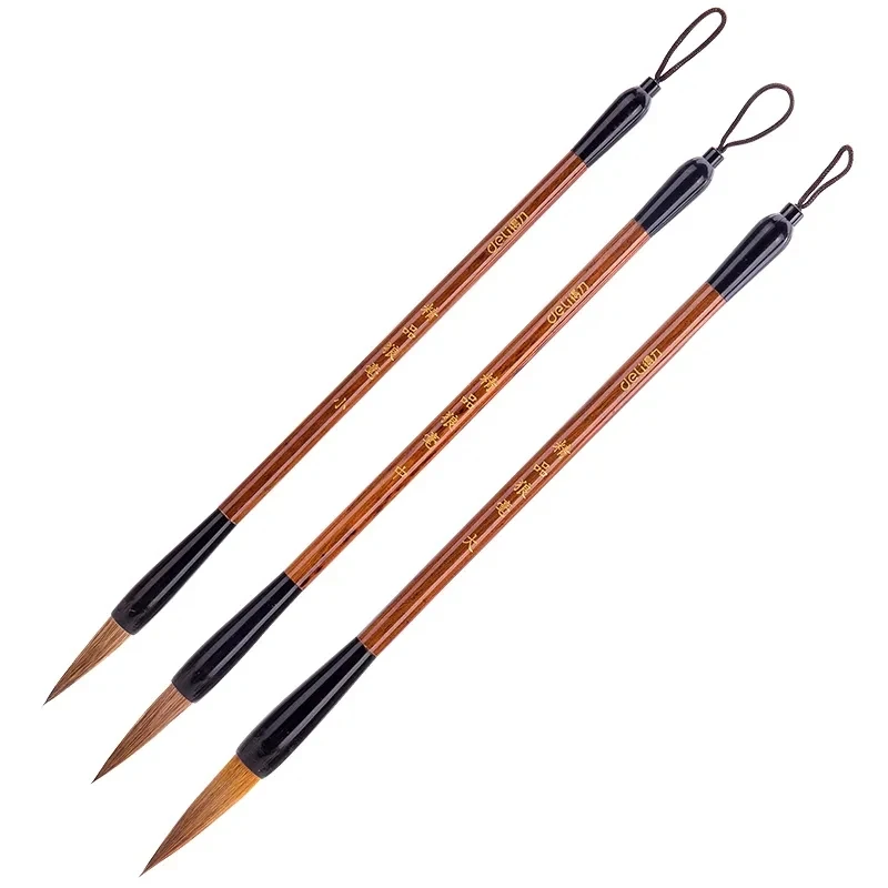 3pcs Set S M L Size Soft Hair Chinese Calligraphy Writing Brush Pen Artist Painting Drawing Tool School Office Supply Stationery 3pcs black rainbow pencil seven color core pen stationery graffiti drawing painting tool office school supplies