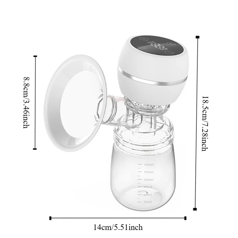 Electric Breast Pump Silent Intelligent Integrated Breastmilk Pump Massage Painless High Suction Breast Milk Bottle