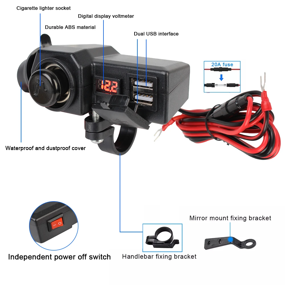  Ͱ ִ  USB ,   跮, ON/OFF ġ, 3.4 A ޼  3.0  , 10-24V