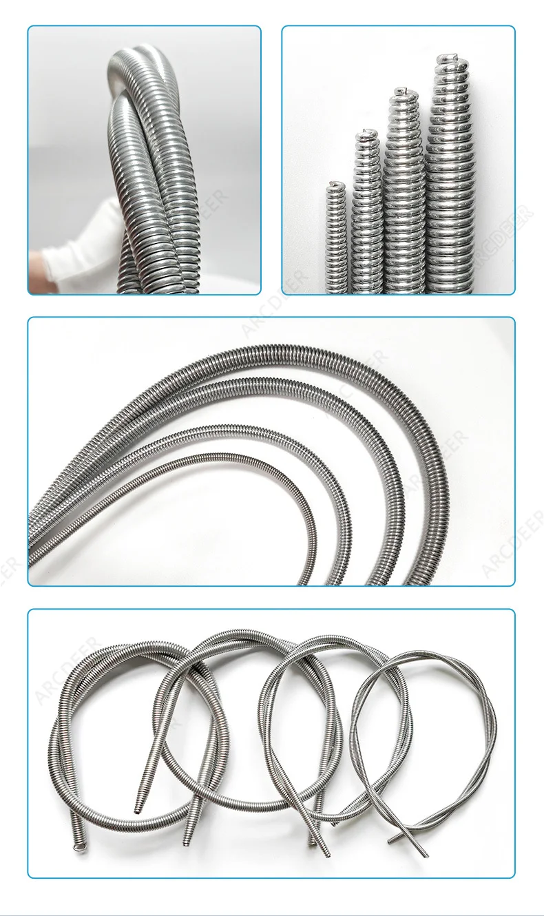 2.5M Internal Style Spring Copper Tube Benders Manual Folding Bending Line Pipe for Air Condition Copper Pipe Bending Tool