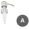 Stainless Steel  Soap Pump Liquid Lotion Dispenser Head Bathroom Liquid Soap Dispenser Toilet Hand Replace Lotion Shampoo Pump 3
