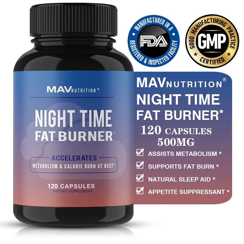 NighttimeFatBurnerforWomenMenGreenTeaFatBurnerWeightLoss
