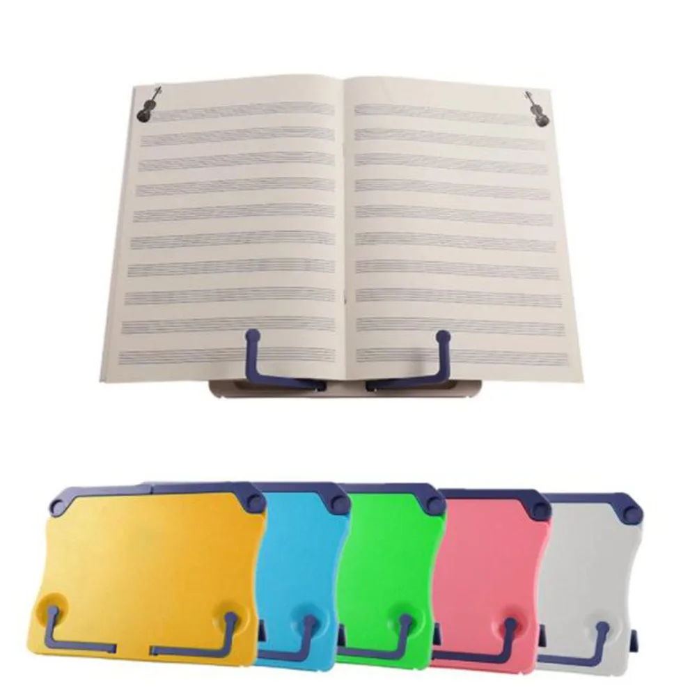 

Folding Portable Desktop Sheet Music Book Stand Holder Table Top Cook Bookend Reading Shelf Organizer Tablet Phone Bracket