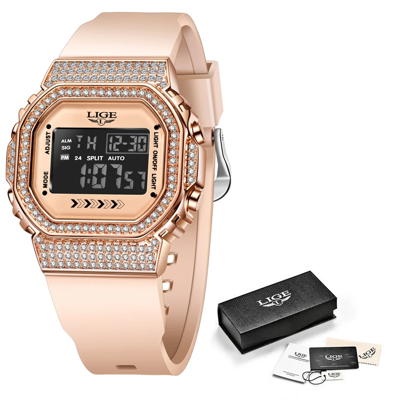 Orologi da donna ultrasottili Orologio al quarzo di lusso Orologio elettronico da donna alla moda Orologio da polso con braccialetto da settimana con calendario impermeabile_voghion.com