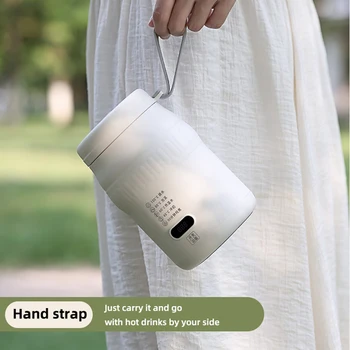 500ml Electric Kettle Cooking Pot Stew Cup Multicooker Car Travel Heating Cup Boil Water Cup Thermo Pot Portable Kettle 220V 1