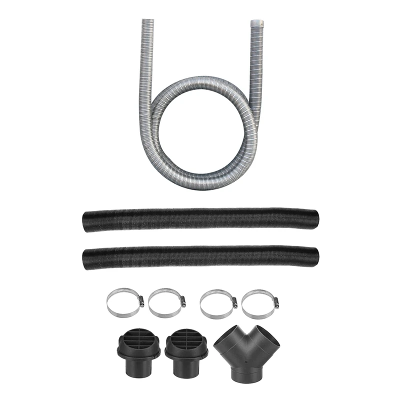 75Mm Car Auto Heater Pipe Duct Y Piece For Parking Heater Webasto Eberspacher & 24Mm Exhaust Muffler Exhaust Pipe