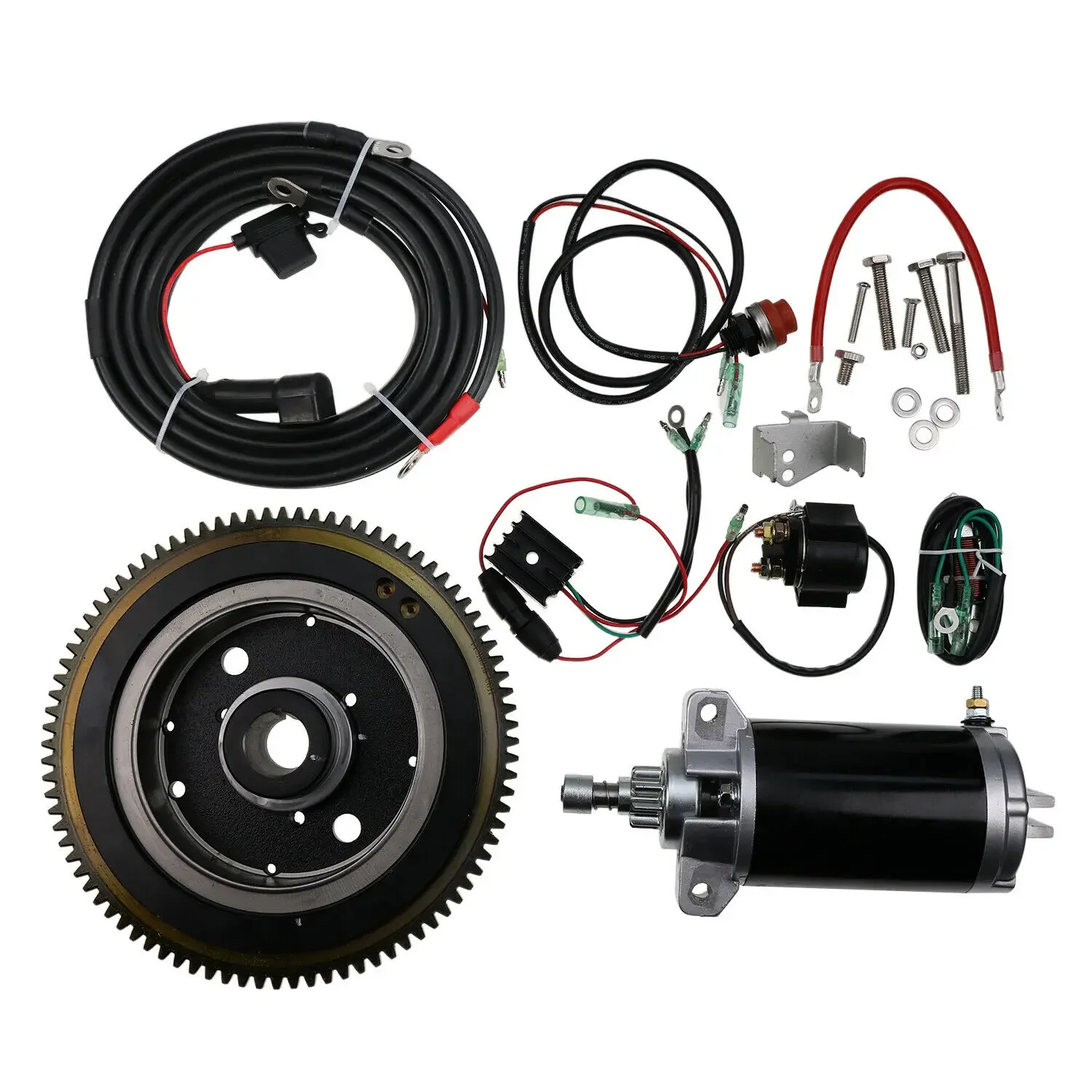 

ELECTRIC START KIT FOR YAMAHA E40 E40XMH HANGKAI PIONEER HIDEA HD40F T40 MIKATSU M40 & MORE 40HP 703CC 2 STROKE OUTBOARD MOTOR