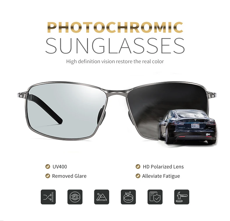 LIOUMO Trendprodukte 2026 Photochrome Sonnenbrille für Herren, polarisierte Nachtsichtbrille zum Autofahren, gelbe Schutzbrille, Sonnenbrille – Detail 2