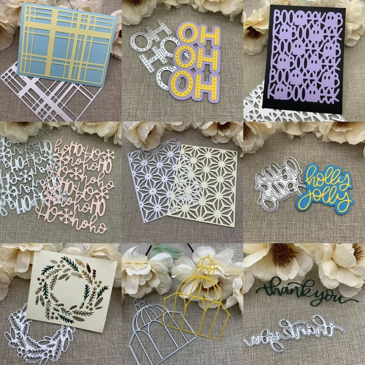 Rahmenbuchstaben-Metall-Stanzformen, Schablonen für DIY-Scrapbooking, dekorative Prägung, Handarbeit, Stanzform, Schablonenform
