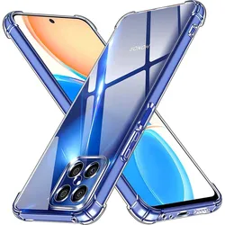 Durable Shockproof Clear Silicone Phone Cover for Honor X6s (Clear)