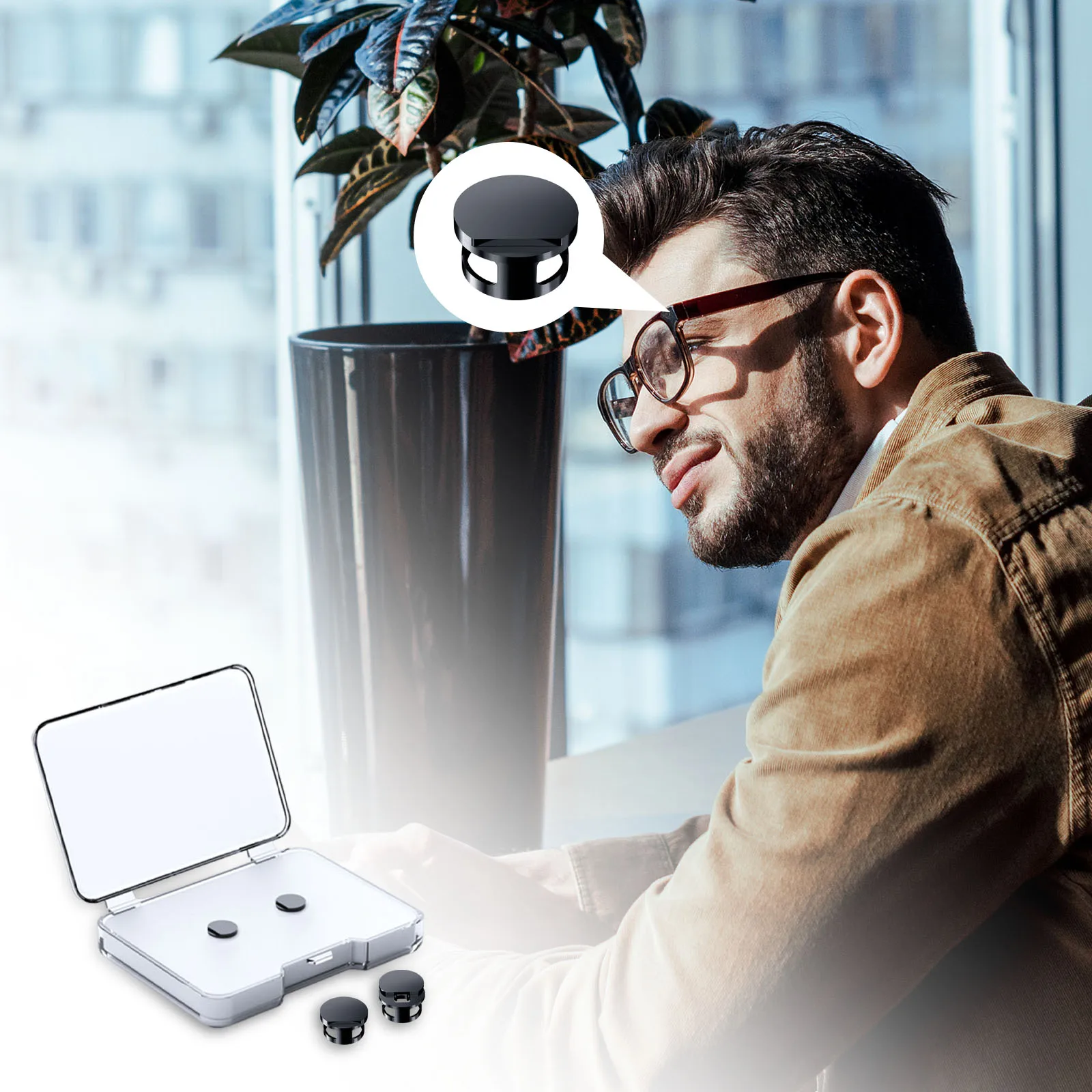 LED Light Dimming Blocker for Smart Glasses Camera Lens Protection (2/4/6-Pack)