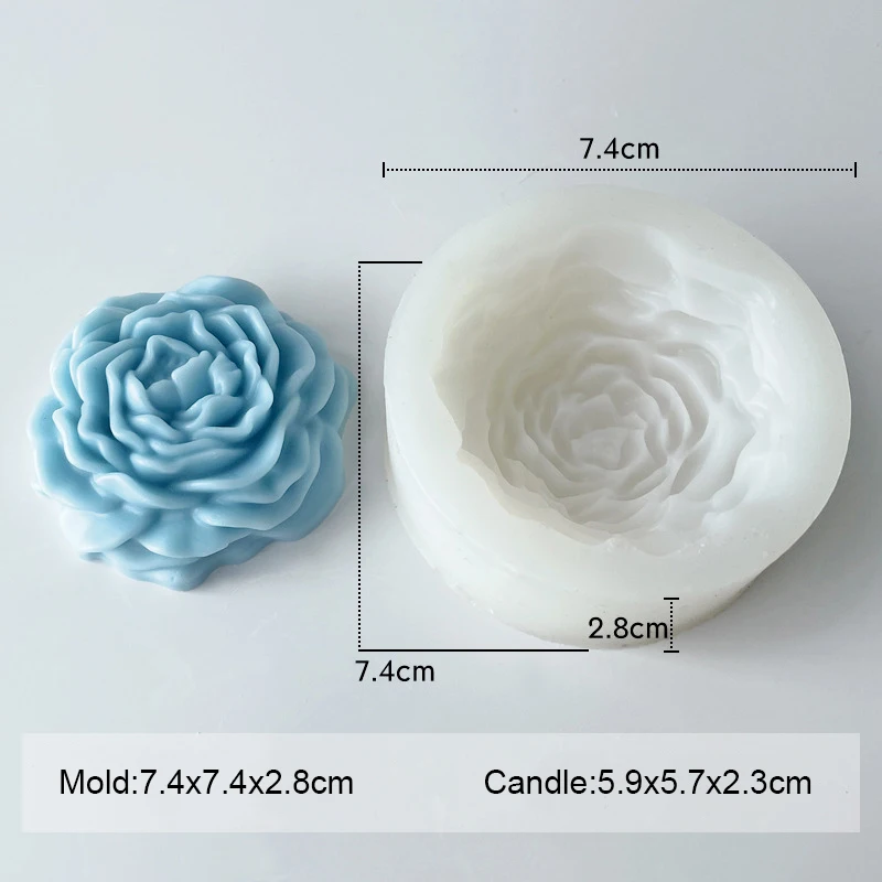 Big Rose Flower Silicone Mold Aroma Plaster Mold Silicone Gypsum Plaster  Molds Handmade Soap Mold Candle Mold Fondant cake mould - AliExpress