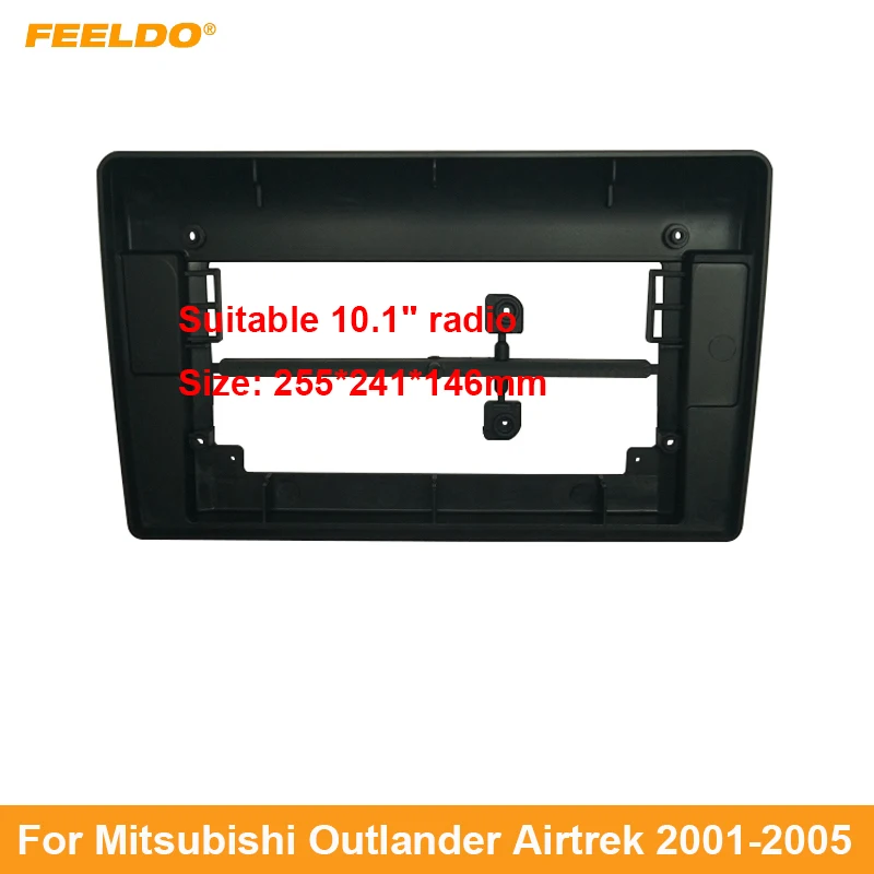 

Car Audio 10.1" Big Screen DVD Fascia Frame Adapter For Mitsubishi Outlander Airtrek 2Din Dash Installation Panel Frame Kit