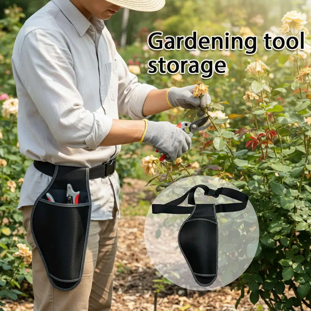정원 도구 벨트 휴대용 가방 정원 도구 파우치 편리한 목공 배관 작업용 조절 가능한 정원 앞치마 유틸리티 벨트 허리 가방