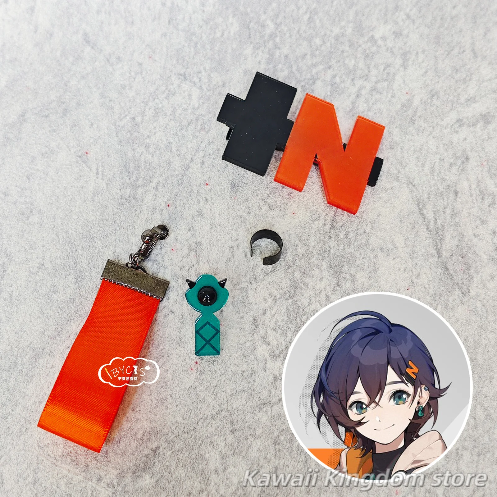 Zenless Zone Zero ZZZ Belle Anime Earring Acrylic Hairpin Ear Ear