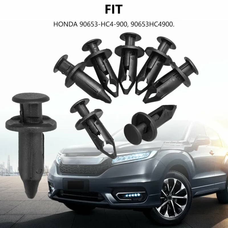 

Durable New Useful Fender Clips Set UTV 100pcs 90653HC4900 ATV Fastener For Honda 90653-HC4-900 High-quality Kit