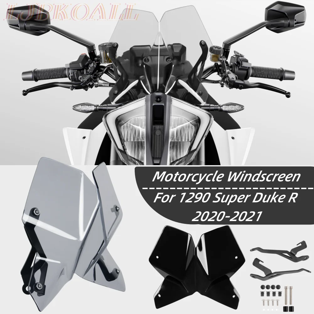 

Motorcycle Windscreen Windshield For KTM 1290 Super Duke R 2020 2021 2022 Front Deflector Wind Screen Shield with Bracket